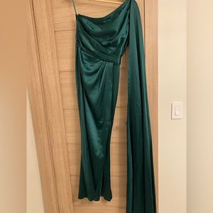 Dark Green Cape Dress, Sheath- Small & Medium available (will sell 2 for 1!)